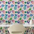 thumbnail image 2 of Ambesonne Pineapple Peel & Stick Wallpaper for Home, Summer Memphis Fruit Art, 13"x72", Pale Pink Dark Indigo, 2 of 5