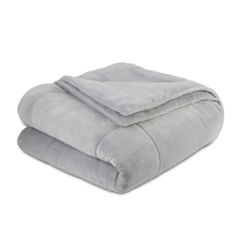 Vellux Twin Plush Lux Warm Blankets All Season Blankets Lightweight Quilted Blanket Twin Size Ultra Soft Luxury Hotel Blanket Box Stitched Blanket Twin Grey Walmart