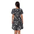thumbnail image 3 of PRETTYGARDEN Women's V-Neck Mini Dress, Sizes S-XXL, 3 of 6