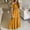 Yellow, variant on Aloohaidyvio Dresses for Women,Womens Short-Sleeved Off Shoulder Solid Ankle Length Dress Long Dress