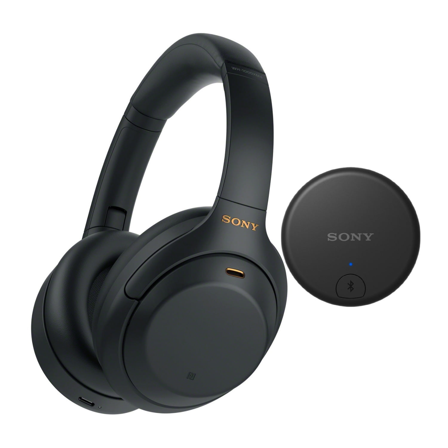 Sony WH1000XM4 OverEar Headphones with Noise Canceling and TV Adapter