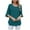 Mint Green, variant on Jalioing Women's Chiffon Shirts Half Sleeve Crew Neck Summer Fashion Blouses Casual Trendy Plain Tops