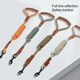 thumbnail image 3 of iaksohdu Pet Traction Leash Quick Release Wear Resistant Extra-Long with Handle Swivel Clasp Design Escape-Proof Vibrant Color Reflective Pet Dog Training Rope Nylon Leash Pet Accessories, 3 of 8