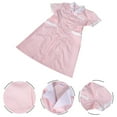 thumbnail image 4 of Dosaele Manteau d'Infirmière à Manches Courtes pour Femmes Été Uniforme de Soins pour Femmes Dames, 4 of 6