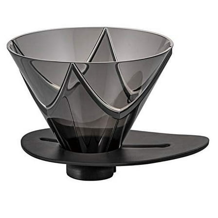 Hario V60 Mugen Coffee Dripper, Size 02, Clear Black