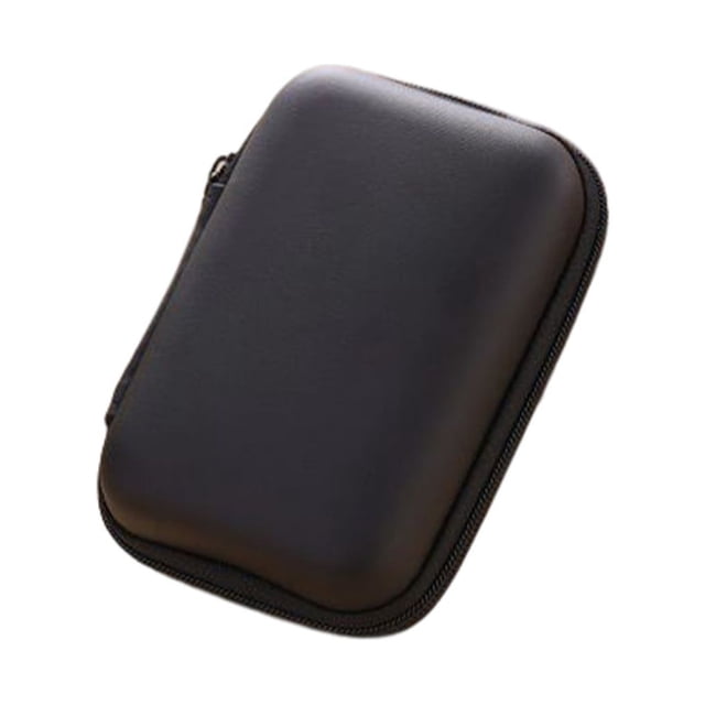 Sidaley Estuches Mini auriculares multifuncionales Bolsas organizadoras de cables USB Auriculares para teléfono Estuche de transporte Carpetas de archivos Negro