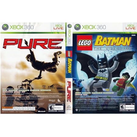 LEGO Batman - Pure - Xbox 360 (used) Pre-owned video game in very good condition. Comes with case with original artwork and game disc. Case may have some wear as it is a used item. Game disc may have been refurbished. Game has been tested to ensure it works.