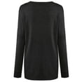 thumbnail image 5 of Xuanfei Women Front Pocket Round Neck Long Sleeve Top, 5 of 7