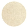thumbnail image 2 of Unique Loom Solid Shag Collection Area Rug (5' 3" Round Pure Ivory), 2 of 6