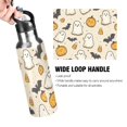 thumbnail image 4 of Yayeee 20oz Insulated Water Bottle Double Wall Stainless Steel with Flip Straw Lid, Halloween Cute Ghosts, 4 of 7