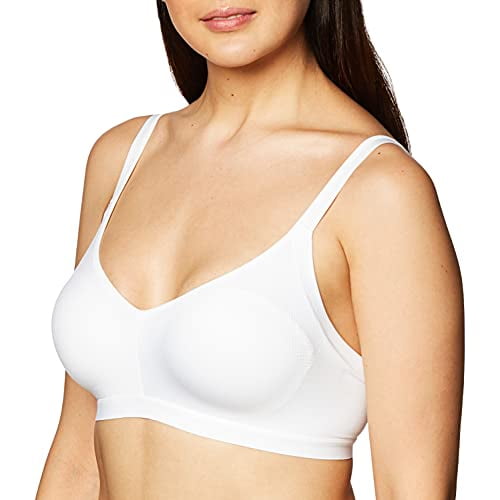 Warner's Blissful Benefits Soutien-Gorge T-Shirt Lissant sous les Bras avec Étirement Sans Couture Sans Fil Légèrement Doublé Confort Rm3911, Blanc, Moyen US