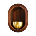 thumbnail image 2 of Bell For Door Opening Door Chime For Business When Entering Hanging Bells For Home Store Door Entry Alert Chime And Decoration Magnetically Attached Bells For/ Business Doorbell Oval Brown A, 2 of 7