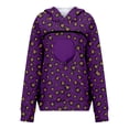 thumbnail image 6 of TGPMGRZ Pet Pouch Hoodie for Women with Kangaroo Pocket Cat Dog Carrier Hoodies Leopard Printed, 6 of 7