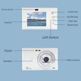 thumbnail image 5 of M Buder Digital Camera 50MP 1080P FHD 2.4 Inch Display 8X Zoom AF Autofocus Point & Shoot Vlogging Camera for Travel Selfies Growth Records with Fill Light, 5 of 10