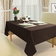 thumbnail image 3 of 100% Cotton Table Cloth Beautiful & Decorative Great for Buffet Table, | Rectangle Tablecloth (54-Inch x 54-Inch, Chocolate)., 3 of 4