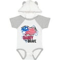 thumbnail image 3 of Inktastic Home of the Free Because My Daddy is Brave Boys or Girls Baby Bodysuit, 3 of 5