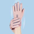thumbnail image 5 of Women Men Non-slip Touch Screen Outdoor Windproof Cold Proof Full Finger Mittens Winter Gloves GREY L, 5 of 8