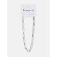thumbnail image 3 of Scenario Women's Rhodium-Tone Chunky Twist Chain Necklace, 3 of 6
