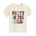thumbnail image 4 of Povozer 4th of July Shirts Teens Kids Shirt for Girls 4th of July Shirts American Flag Tshirt Patriotic Top Tee Independence Day Outfit Girl for 7-8 Years,Beige, 4 of 4