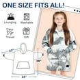 thumbnail image 2 of Catalonia Wearable Blanket Hoodie for Kids Oversized Sweatshirt Blanket With Pocket 6-10 Year Old Girl & Boy Cute Hoodies Gift, 28 × 25 inches, 2 of 7