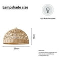 thumbnail image 2 of Plug In Pendant Light Fixtures Light Luxury Dining Room Living Room Kitchen Island Rattan Beige Brass Pendant Light Plug In Ceiling Light Fixture, 2 of 4