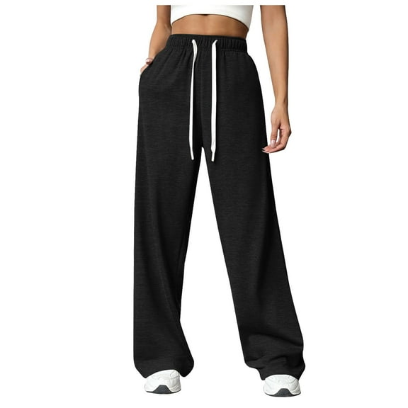 eileial High Waisted Sweatpants for Women – Cinch Bottom Fleece Womens Oversized Joggers,Black XXXL