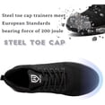 thumbnail image 2 of Zapatos de seguridad, zapatillas de seguridad ligeras, cómodas y antideslizantes para hombres y mujeres (talla 43 UE), 2 of 4