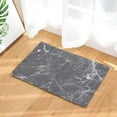 thumbnail image 4 of Geometric Marble Kitchen Entrance Door Mat Flannel Carpet Doormat Black White Indoor Floor Mats Anti-Slip Rug, 4 of 6