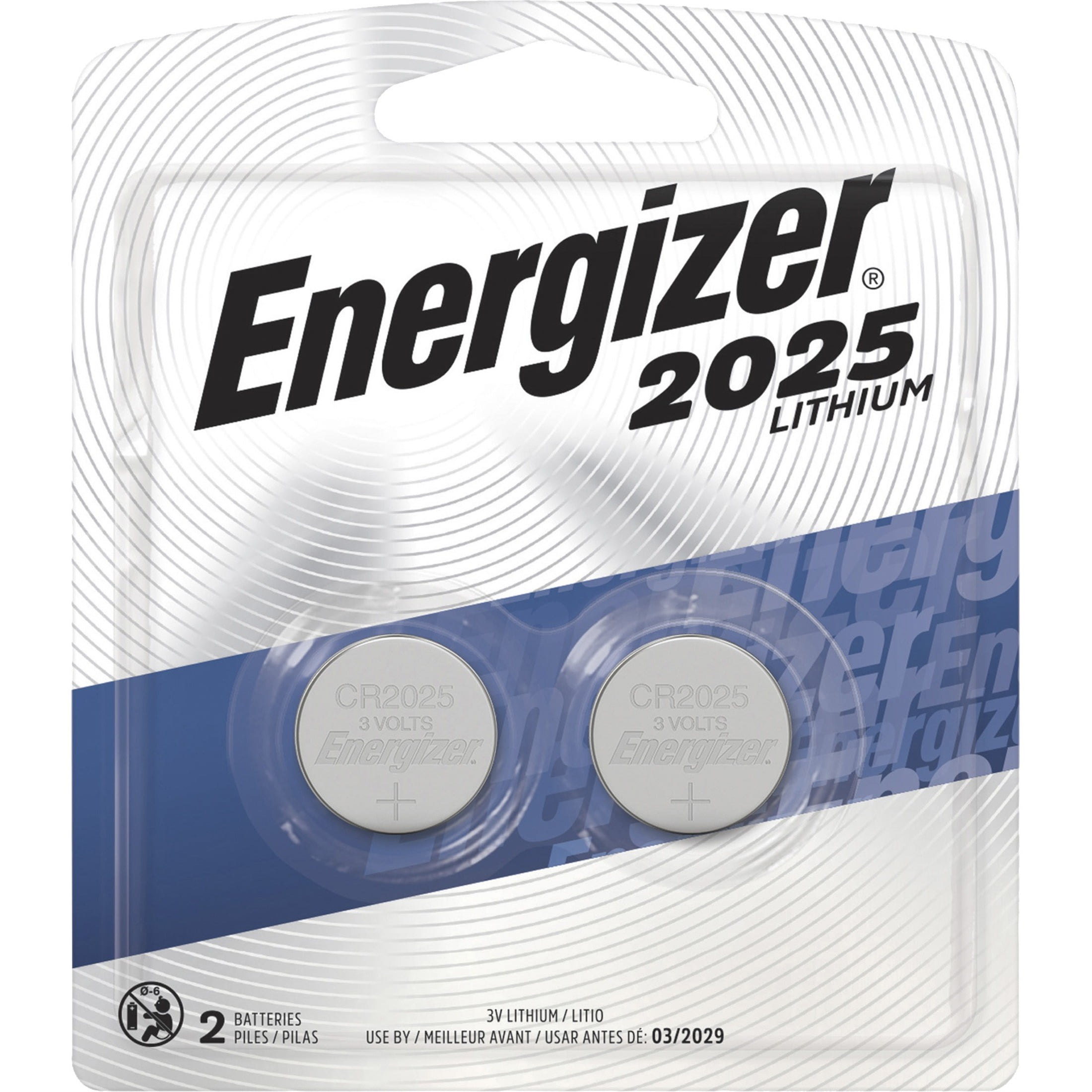 blive forkølet Inhibere undertøj Energizer 2025 Batteries (2 Pack), 3V Lithium Coin Batteries - Walmart.com