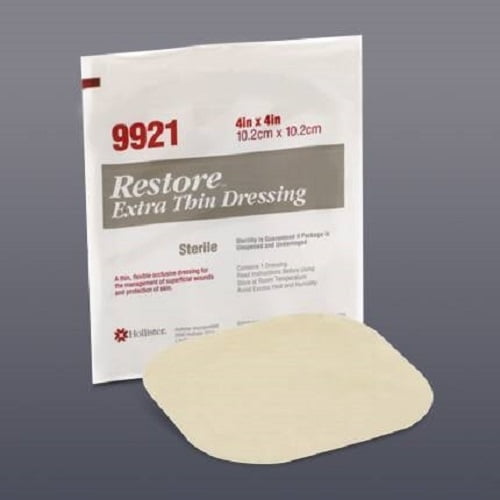 Restore Extra Thin Sterile Hydrocolloid Dressing 4"X4" Occlusive1 Each