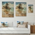 thumbnail image 4 of Designart "Seaside Reflections Beach Photo VII" Nautical & Beach Print on Natural Pine Wood, 4 of 5