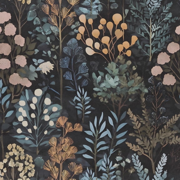 UMIGGEE Floral Wallpaper Peel and Stick Black Wallpaper Self Adhesive Flower Wall Paper Multicolor Contact Paper 17.3-in x 118-in Home Decor Wall Covering Old Furniture Renovation