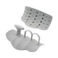 thumbnail image 2 of 2 almohadillas de agarre para levantamiento de pesas, ergonómicas, antideslizantes y flexibles de silicona. gris, 2 of 9