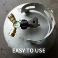 thumbnail image 2 of Roastove Dual Propane Tank Connection,Propane Tank Y Splitter Adapter with Gauge, Level Indicator, Gas Pressure Meter for 5-40lb P, 2 of 8