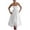 *White, variant on VBVC Women's Spaghetti Strap Smocked Waist Midi Dress , Ladies' Square Neck Flared A Line Dress , Summer Party Vacation Dresses For Women,Blue,S-2XL