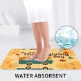 thumbnail image 6 of Bathroom Rugs Sets 3 Piece - Happy Thanksgiving Day Absorbent Non Slip Bath Mats, U-Shape Toilet Lid Cover, Contour Mat, Soft Washable Shower Mats Bath Rug Mat for Bathroom Tub Toilet, 6 of 7