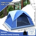 thumbnail image 2 of 4 Person Camping Tent,DIDADI Outdoor Dome Tents for Camping with Easy Setup, Double Mesh Door & Removable Rainfly, Breathable Windproof & Waterproof, Lightweight Tents for Hiking Traveling, 2 of 7