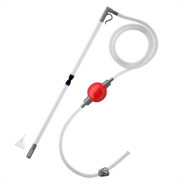 BeesClover Kit de Changement d'Eau d'Aquarium 4 Aspirateur de Conception de Filet de Protection Réglable en Débit pour Drainer l'Eau