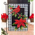 thumbnail image 2 of Cardinal & Holly Garden Suede Flag, 2 of 2