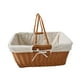 thumbnail image 3 of Cesta de picnic de ratán sintético, cesta de almacenamiento, cesta decorativa tejida con asa, cesta de picnic ligera, cesta de frutas para , Style E Estilo E, 3 of 8