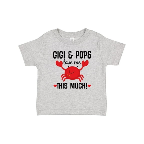 Inktastic Gigi and Pops Love Me Grandchild Boys or Girls Baby T-Shirt