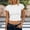 Shirts-White, variant on Gamivast Polka-Dot Women's Print Crop Tops Short Sleeve Y2K Baby Tees Casual Vintage Shirts Slim Fit Summer Basic T-Shirts Comfortable Everyday Retro Style Top Yellow S
