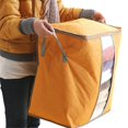 thumbnail image 1 of Waterproof Anti-Mold Moisture Proof Clothes Storage Container Zipper Bag with Clear Window Carry Handles for Blanket Comforter Bedding, Closet Storage Boxes, 1 of 6