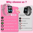 thumbnail image 4 of Reloj inteligente Melontti para niños y niñas de 5 a 12 años con 26 juegos, color rosa, 4 of 7