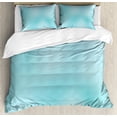 thumbnail image 1 of Seafoam Duvet Cover Set Queen Size, Abstract Modern Art Inspired Illustration Aquatic Tones Blurred Background Design, Decorative 3 Piece Bedding Set with 2 Pillow Shams, Seafoam, by Ambesonne, 1 of 3