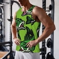 thumbnail image 5 of Honeii cartoon largemouth bass fish Pattern Men's Workout Tank Top Casual Sleeveless Gym Muscle Shirts Bodybuilding Tee-3X-Large, 5 of 7