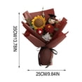 thumbnail image 3 of Dmlowu 2026 Graduation Bear Bouquet, Sunflower Stuffed Animals Doll, Graduation Gifts for Her Him, Handmade Plush Bear Bouquet Arrangement for Graduation Decorations 2026, 3 of 7