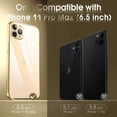 thumbnail image 2 of Crystal Clear Case for iPhone 11 Pro Max, [Not Yellowing] [Camera Protection] [Military Grade Drop Tested] Transparent Shockproof Protective Phone Case Silicone Slim Cover, 6.5", Gold, 2 of 17