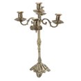 thumbnail image 4 of Candelabro vintage, exquisito candelabro de bronce brillante de lujo de 5 cabezas para velas para bodas, Navidad y Halloween, 65 cm/25,6 pulgadas, 4 of 15