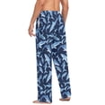 thumbnail image 3 of FORMRS Mens Pajama Pants with Pockets Cotton Sleepwear Lounge Bottoms Sizes S-2XL, Watercolor Shark Pattern, 3 of 7